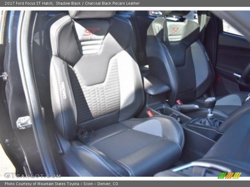 Shadow Black / Charcoal Black Recaro Leather 2017 Ford Focus ST Hatch