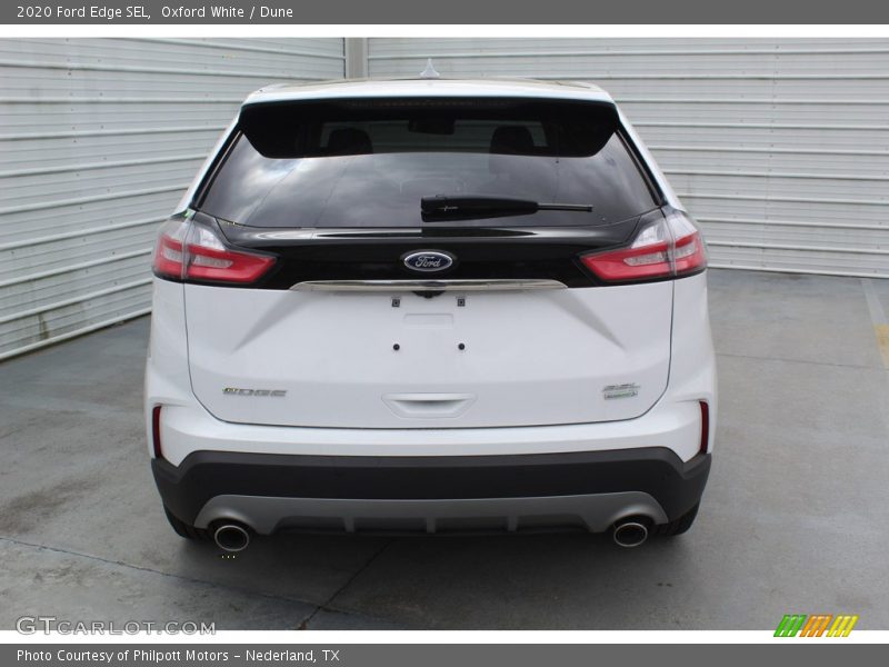 Oxford White / Dune 2020 Ford Edge SEL