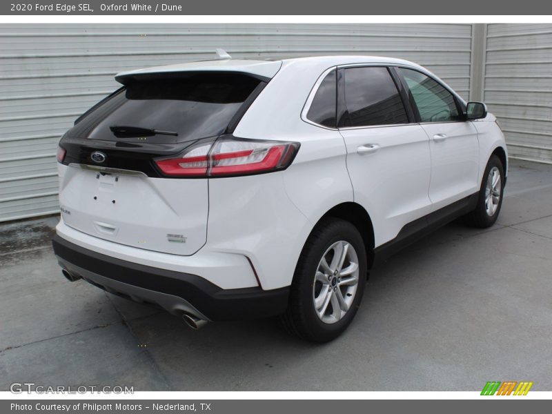 Oxford White / Dune 2020 Ford Edge SEL