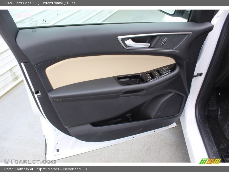 Oxford White / Dune 2020 Ford Edge SEL
