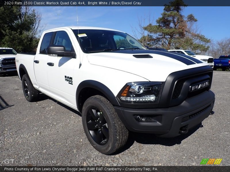 Bright White / Black/Diesel Gray 2020 Ram 1500 Classic Warlock Quad Cab 4x4