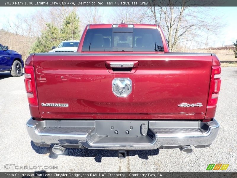 Delmonico Red Pearl / Black/Diesel Gray 2020 Ram 1500 Laramie Crew Cab 4x4