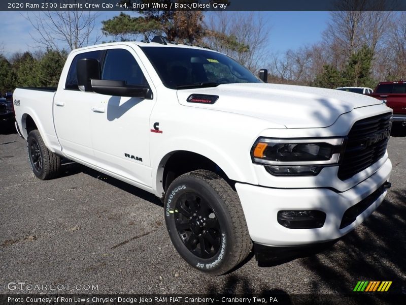 Bright White / Black/Diesel Gray 2020 Ram 2500 Laramie Crew Cab 4x4