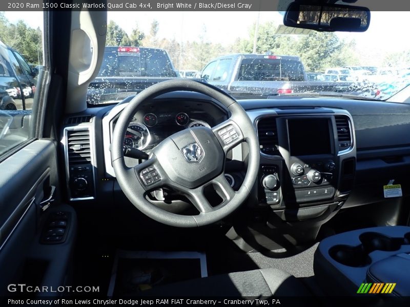 Bright White / Black/Diesel Gray 2020 Ram 1500 Classic Warlock Quad Cab 4x4