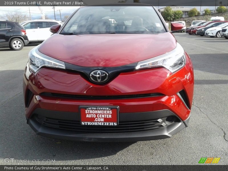 Ruby Flare Pearl / Black 2019 Toyota C-HR LE