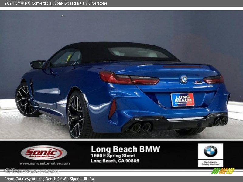 Sonic Speed Blue / Silverstone 2020 BMW M8 Convertible