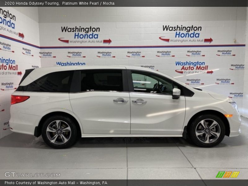 Platinum White Pearl / Mocha 2020 Honda Odyssey Touring