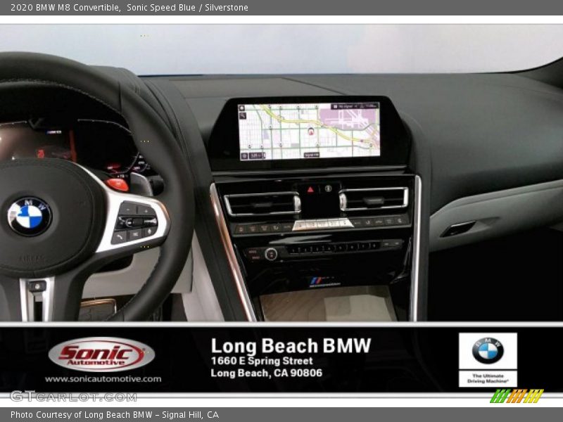 Sonic Speed Blue / Silverstone 2020 BMW M8 Convertible