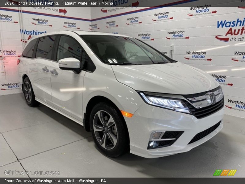 Platinum White Pearl / Mocha 2020 Honda Odyssey Touring