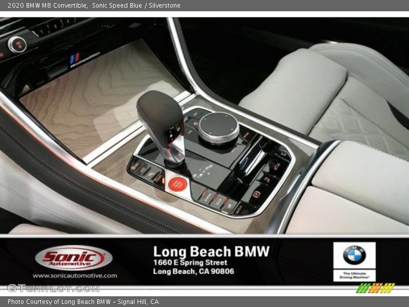 Sonic Speed Blue / Silverstone 2020 BMW M8 Convertible