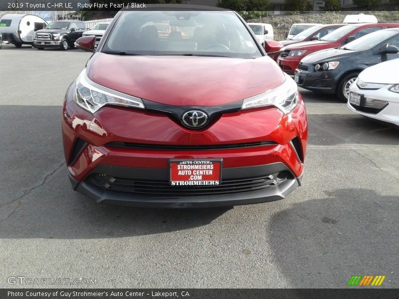 Ruby Flare Pearl / Black 2019 Toyota C-HR LE
