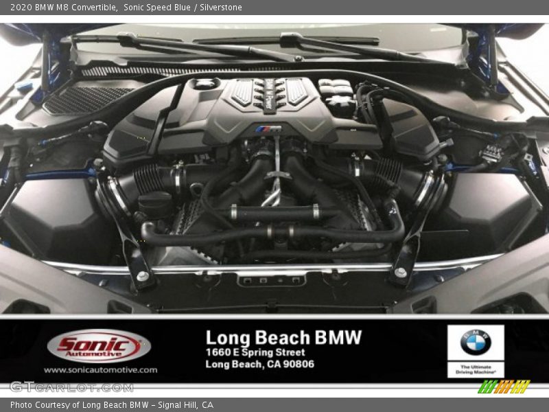Sonic Speed Blue / Silverstone 2020 BMW M8 Convertible
