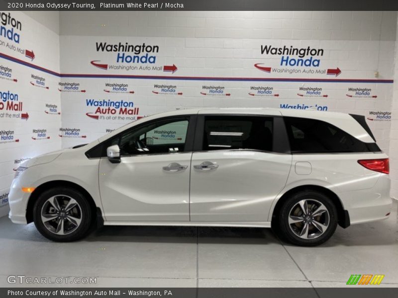 Platinum White Pearl / Mocha 2020 Honda Odyssey Touring