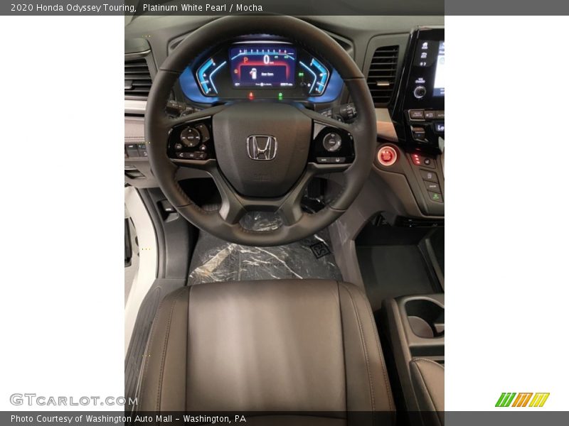 Platinum White Pearl / Mocha 2020 Honda Odyssey Touring