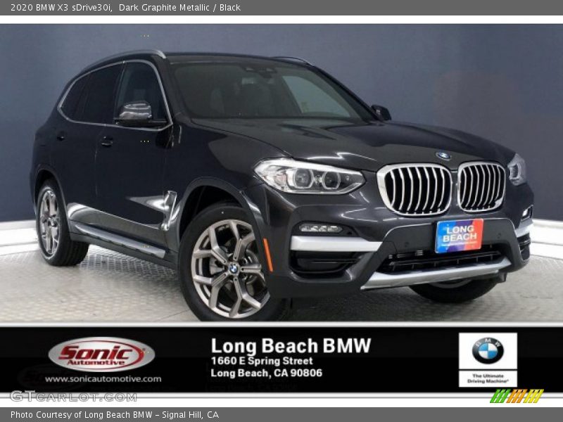Dark Graphite Metallic / Black 2020 BMW X3 sDrive30i