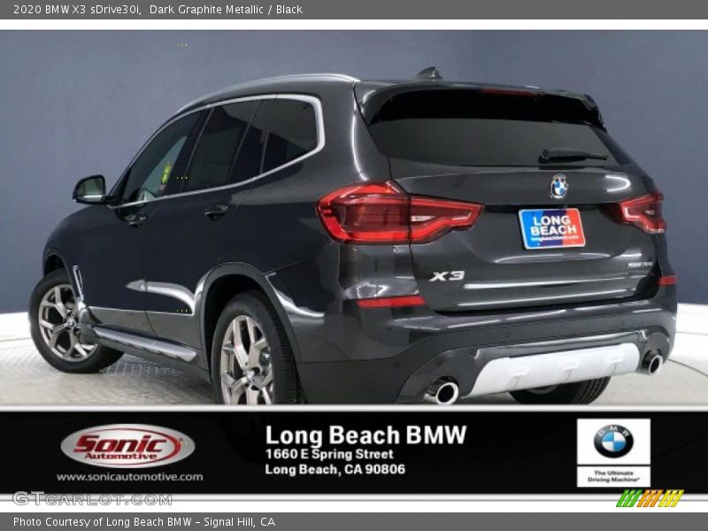 Dark Graphite Metallic / Black 2020 BMW X3 sDrive30i