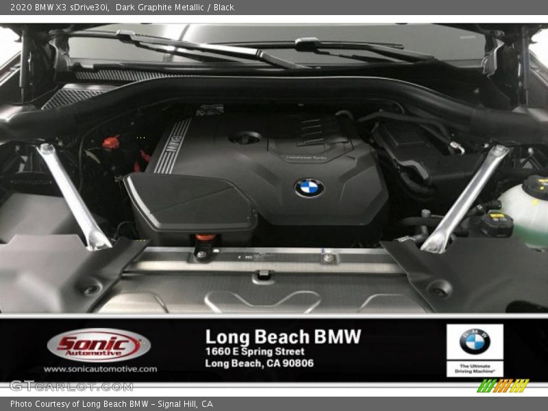 Dark Graphite Metallic / Black 2020 BMW X3 sDrive30i