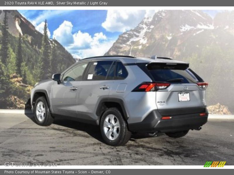 Silver Sky Metallic / Light Gray 2020 Toyota RAV4 XLE AWD