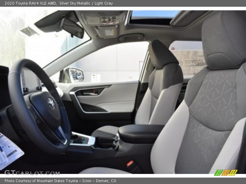 Silver Sky Metallic / Light Gray 2020 Toyota RAV4 XLE AWD