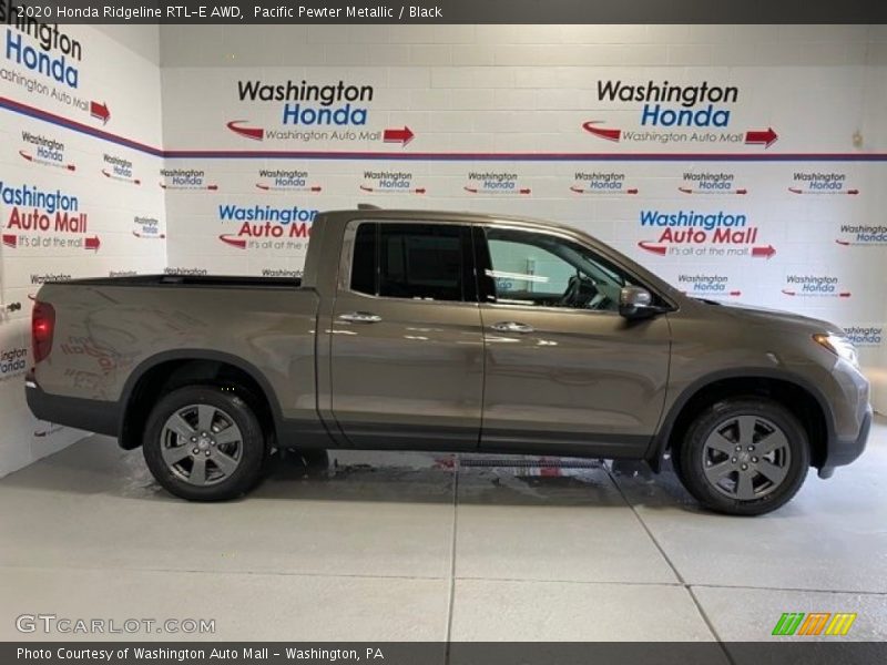 Pacific Pewter Metallic / Black 2020 Honda Ridgeline RTL-E AWD
