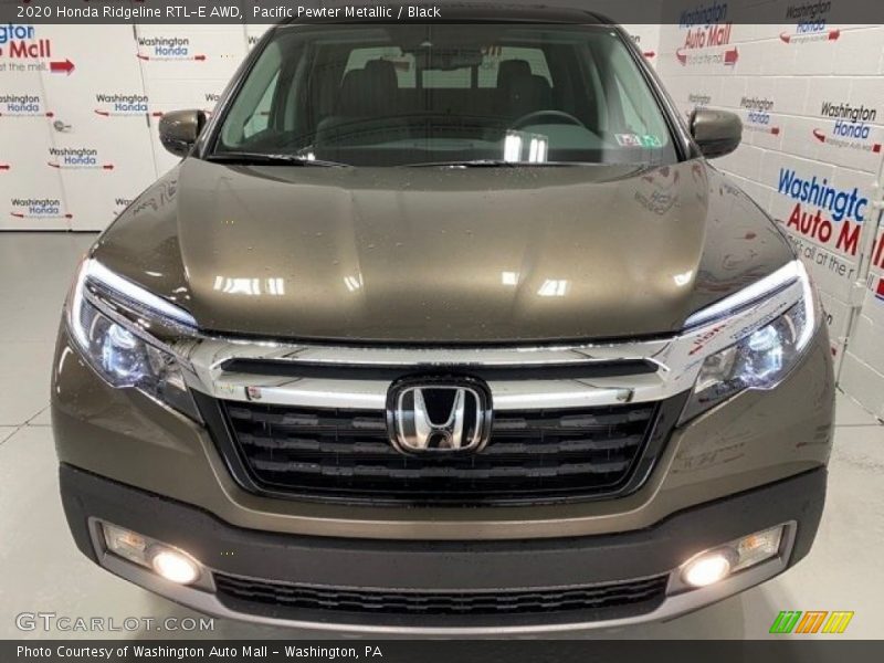 Pacific Pewter Metallic / Black 2020 Honda Ridgeline RTL-E AWD