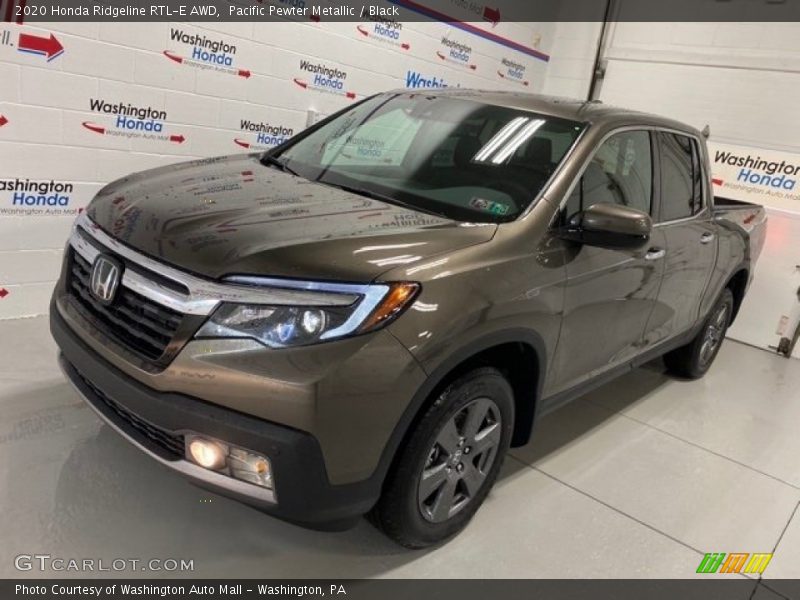 Pacific Pewter Metallic / Black 2020 Honda Ridgeline RTL-E AWD