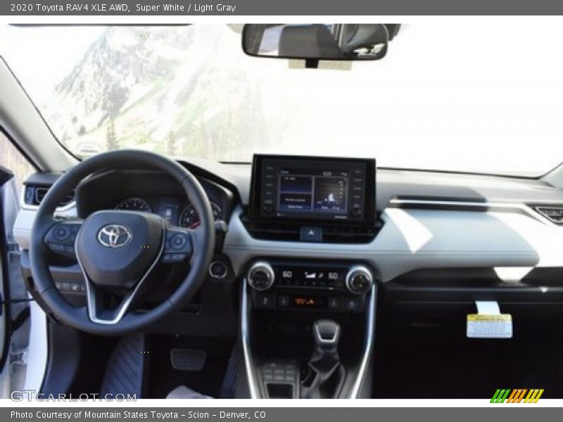 Super White / Light Gray 2020 Toyota RAV4 XLE AWD