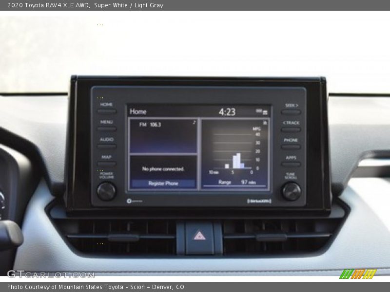 Super White / Light Gray 2020 Toyota RAV4 XLE AWD
