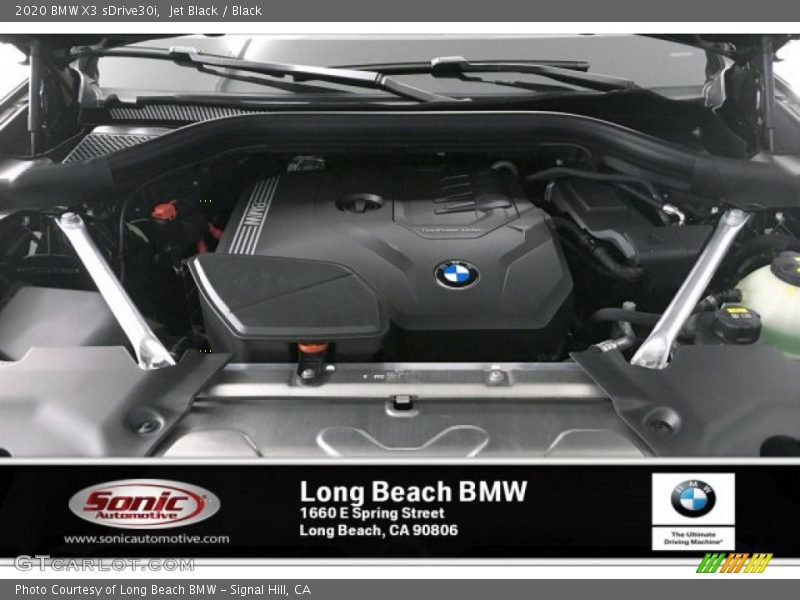 Jet Black / Black 2020 BMW X3 sDrive30i