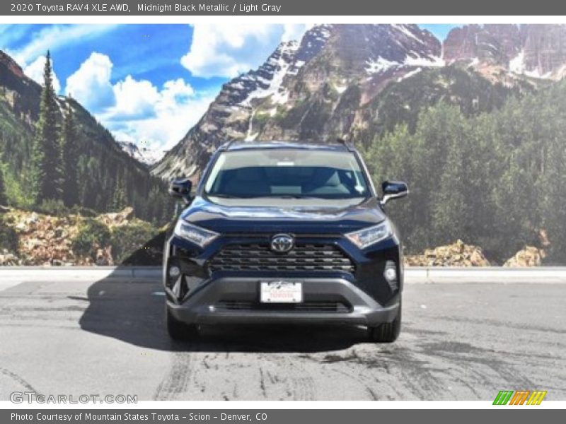 Midnight Black Metallic / Light Gray 2020 Toyota RAV4 XLE AWD