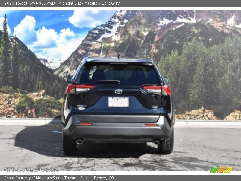 Midnight Black Metallic / Light Gray 2020 Toyota RAV4 XLE AWD