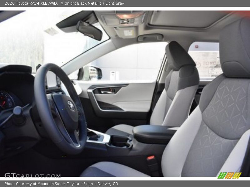 Midnight Black Metallic / Light Gray 2020 Toyota RAV4 XLE AWD