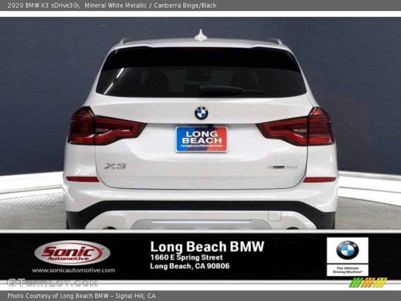 Mineral White Metallic / Canberra Beige/Black 2020 BMW X3 sDrive30i