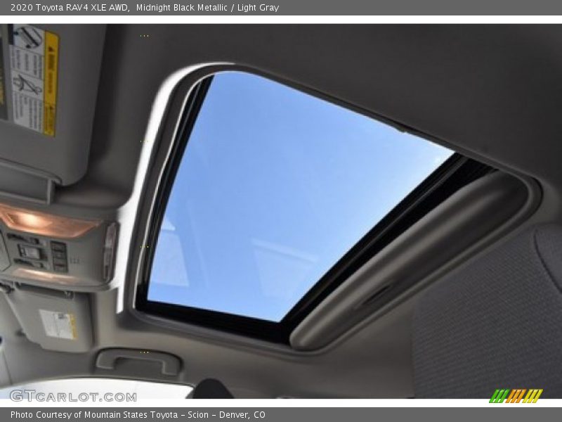 Midnight Black Metallic / Light Gray 2020 Toyota RAV4 XLE AWD