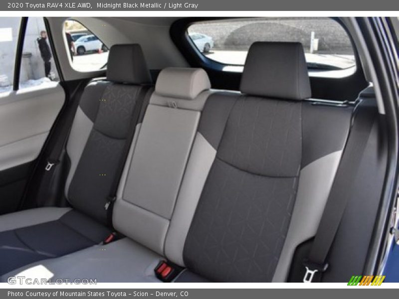 Midnight Black Metallic / Light Gray 2020 Toyota RAV4 XLE AWD
