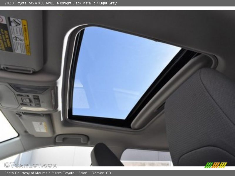 Midnight Black Metallic / Light Gray 2020 Toyota RAV4 XLE AWD