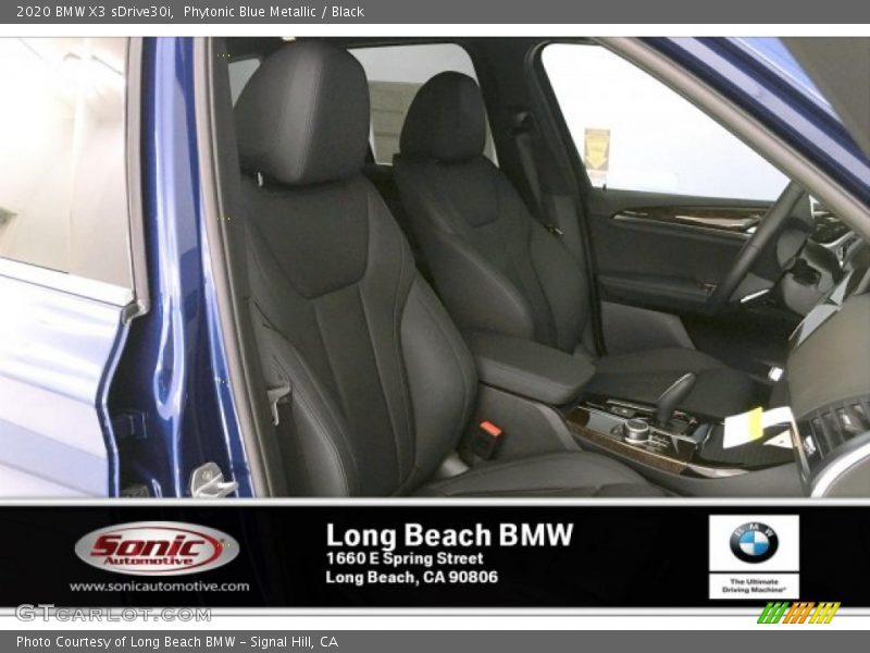 Phytonic Blue Metallic / Black 2020 BMW X3 sDrive30i