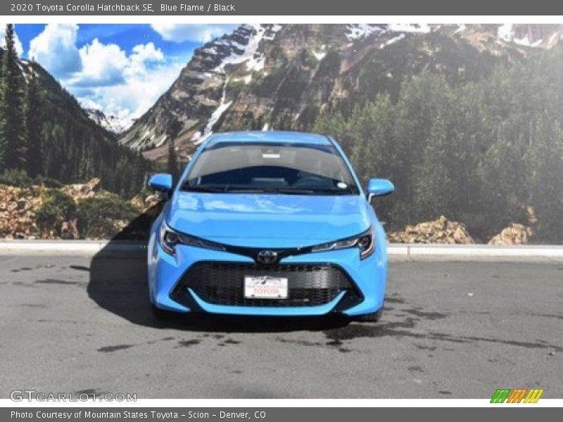 Blue Flame / Black 2020 Toyota Corolla Hatchback SE