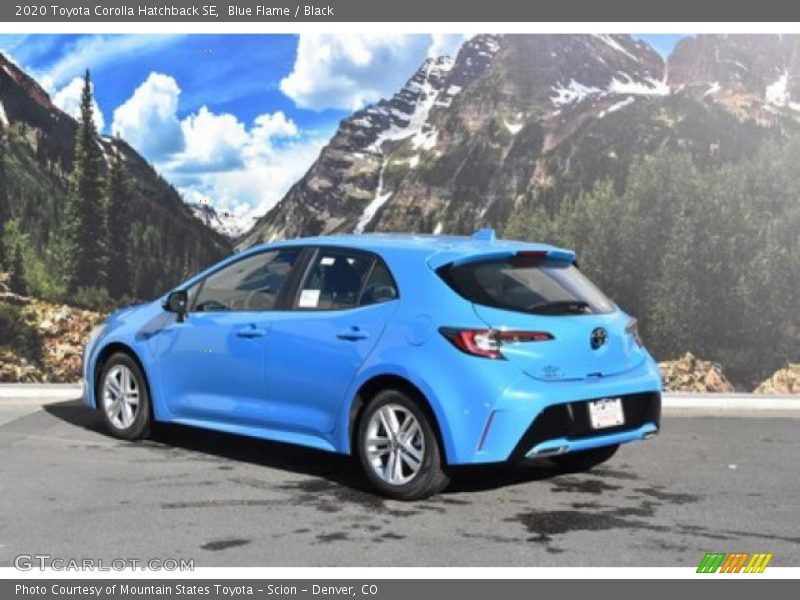 Blue Flame / Black 2020 Toyota Corolla Hatchback SE