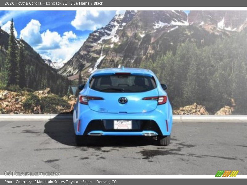 Blue Flame / Black 2020 Toyota Corolla Hatchback SE