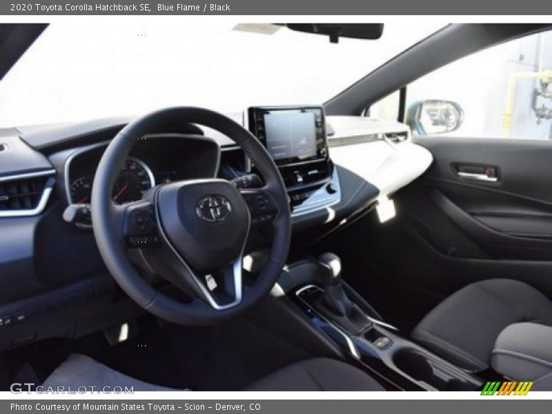 Blue Flame / Black 2020 Toyota Corolla Hatchback SE