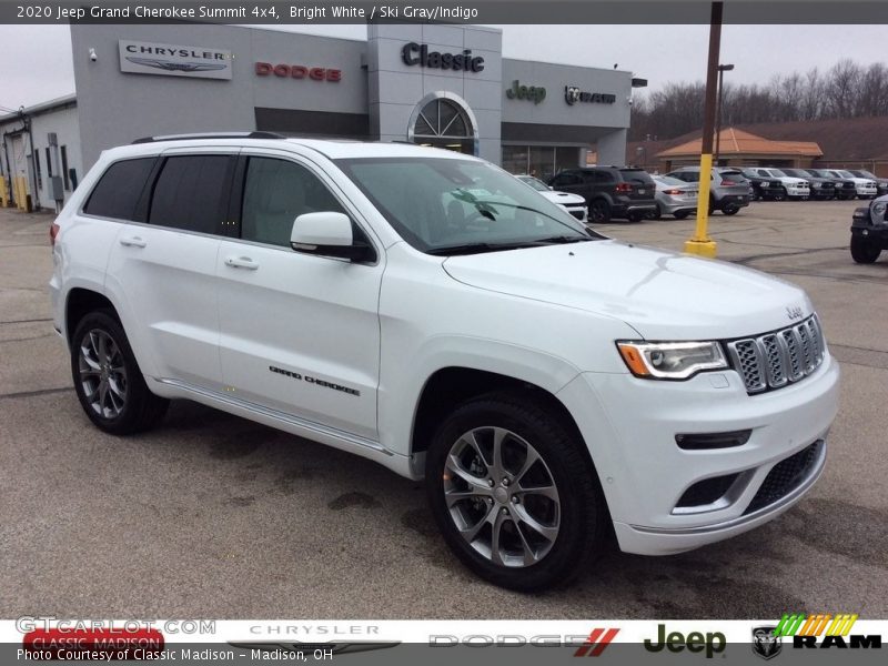 Bright White / Ski Gray/Indigo 2020 Jeep Grand Cherokee Summit 4x4