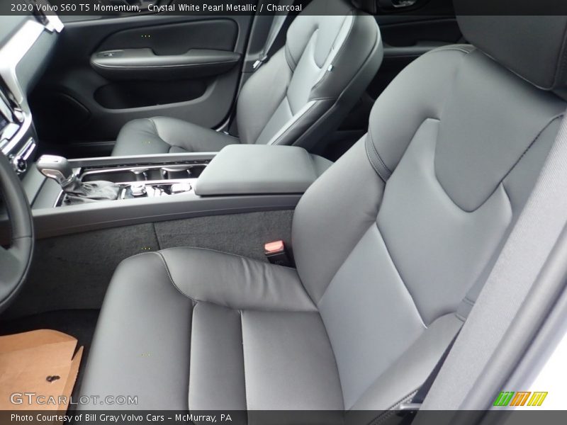 Crystal White Pearl Metallic / Charcoal 2020 Volvo S60 T5 Momentum