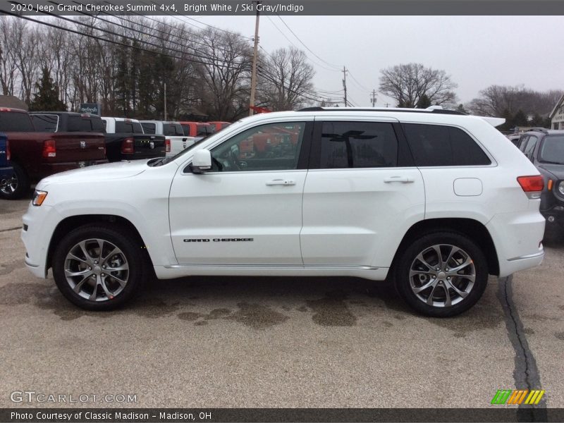 Bright White / Ski Gray/Indigo 2020 Jeep Grand Cherokee Summit 4x4