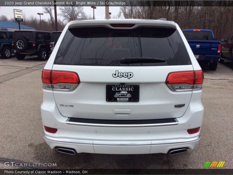 Bright White / Ski Gray/Indigo 2020 Jeep Grand Cherokee Summit 4x4