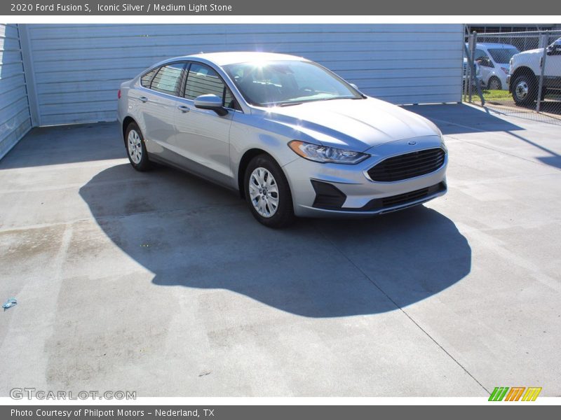 Iconic Silver / Medium Light Stone 2020 Ford Fusion S