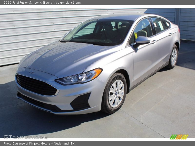 Iconic Silver / Medium Light Stone 2020 Ford Fusion S