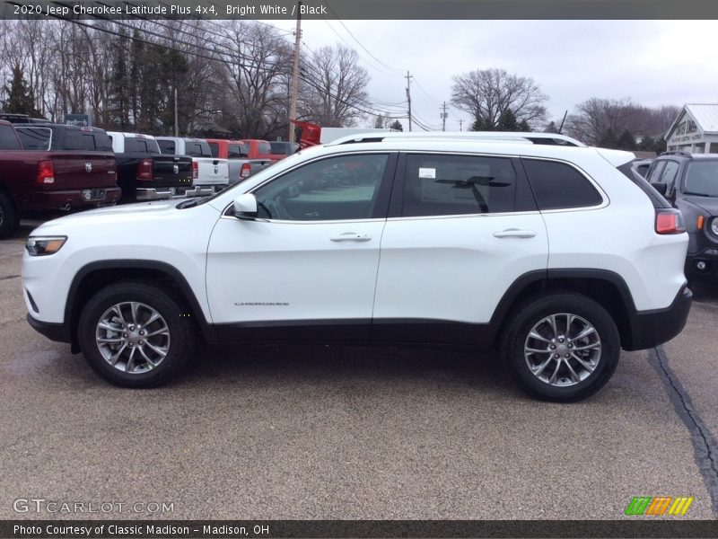 Bright White / Black 2020 Jeep Cherokee Latitude Plus 4x4