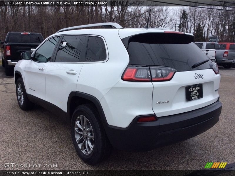 Bright White / Black 2020 Jeep Cherokee Latitude Plus 4x4