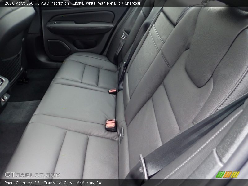 Crystal White Pearl Metallic / Charcoal 2020 Volvo S60 T6 AWD Inscription